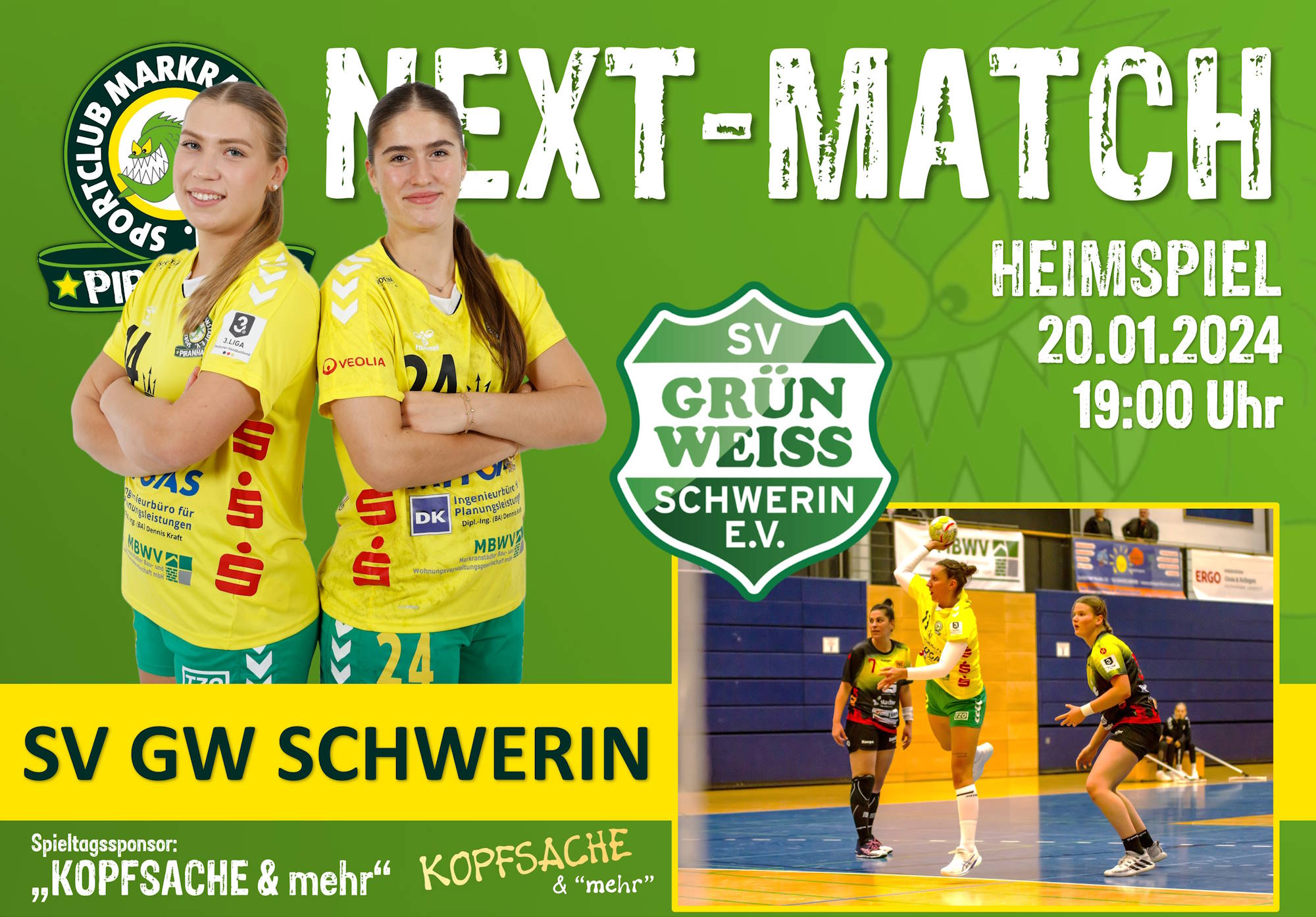 20.01.2024 - Heimspiel gegen Schwerin.