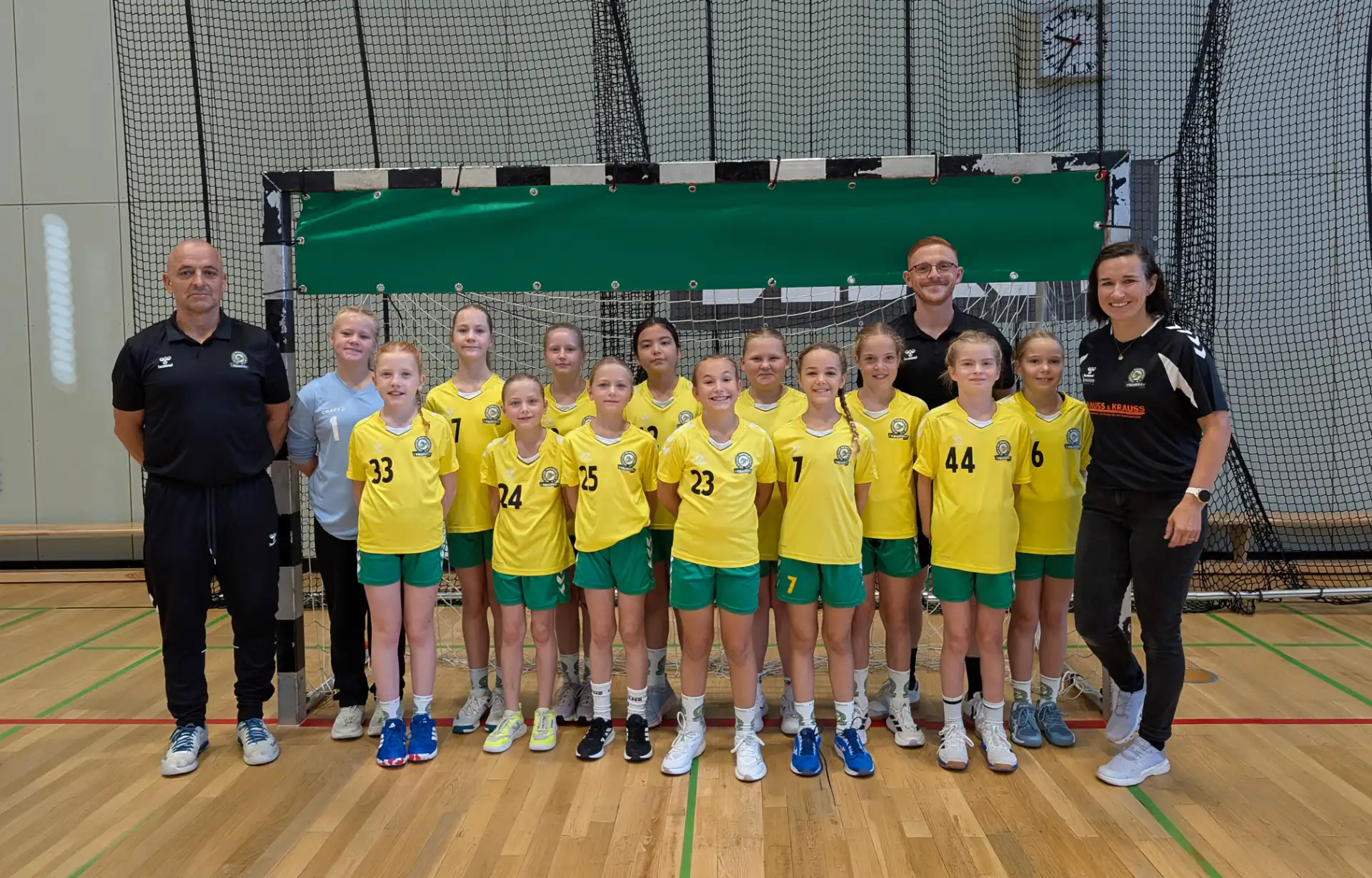 Mannschaftsfoto der E1 des SC Markranstädt Piranhas