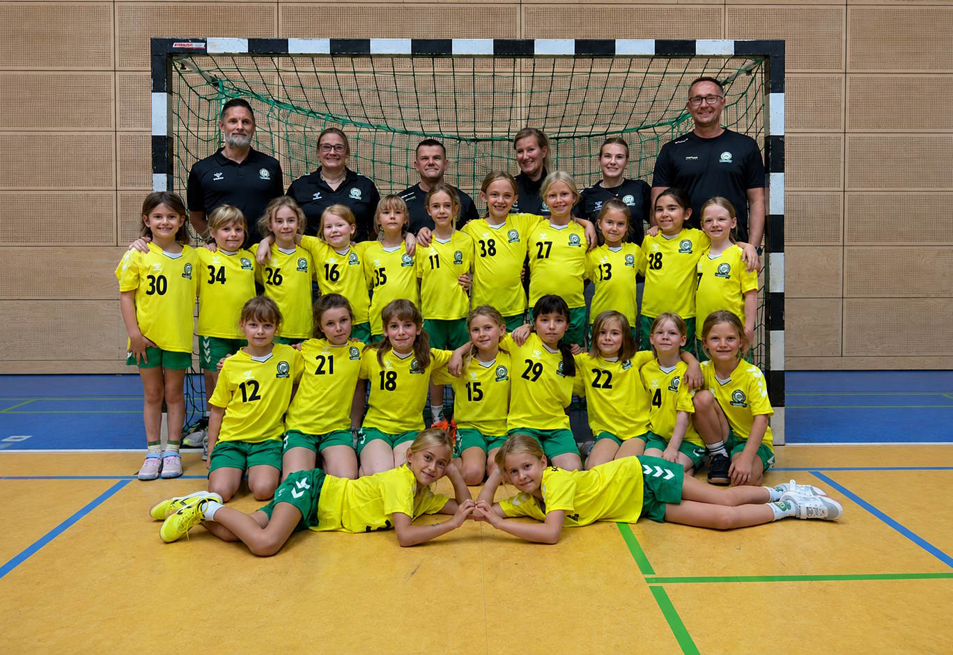 Mannschaftsfoto der F-Jugend des SC Markranstädt Piranhas